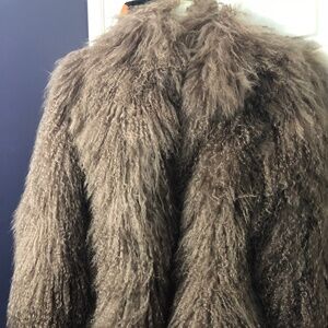 Vintage Revillon Saks Fifth Avenue Tibetan Lamb Fur Coat